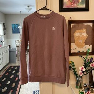 adidas Mauve Crew Sweatshirt with White Trefoil